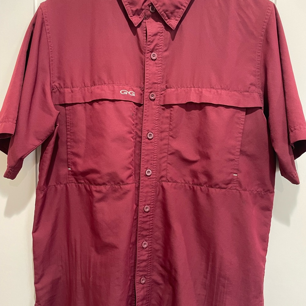 Game Guard Men's Burgundy Short Sleeve Shirt
